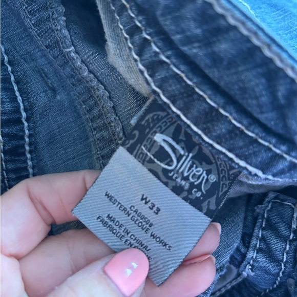 Silver Jeans Relaxed Fit Blue Denim - Picture 3 of 7